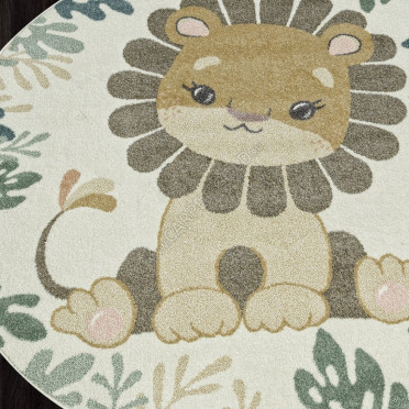 Ковер F261 - GREEN - Круг - коллекция SOFIT