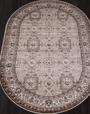 Ковер российский D868 COLIZEY (Хит-сет, бежевый) овальный