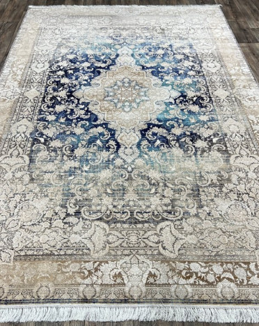 Иранский ковер Iran CLEOPATRA 5234 (Бамбуковый шелк, синий)