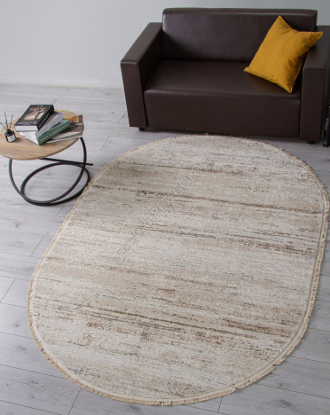 Ковер 35996Z - BEIGE / CREAM - Овал - коллекция MELODY