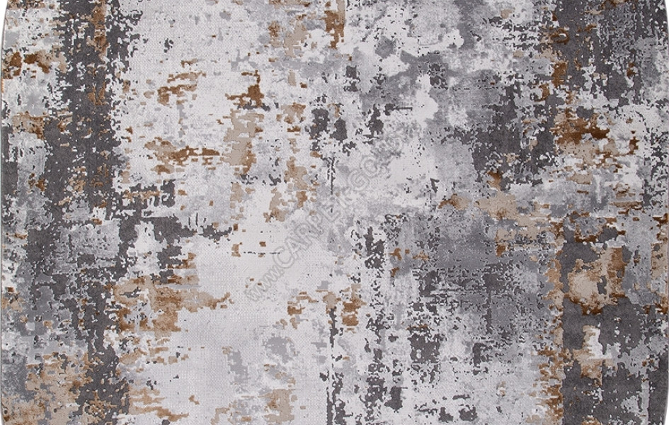 Ковер 23319 - 975 GREY / GOLD - Овал - коллекция GRAND