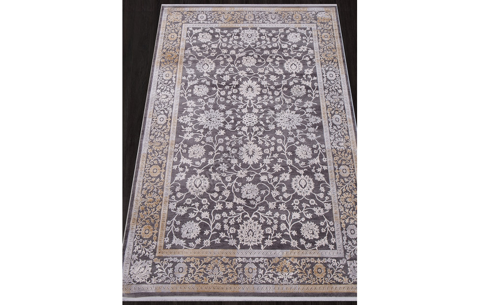 Ковер 20403B - D.GREY / L.YELLOW - Прямоугольник - коллекция MILANO