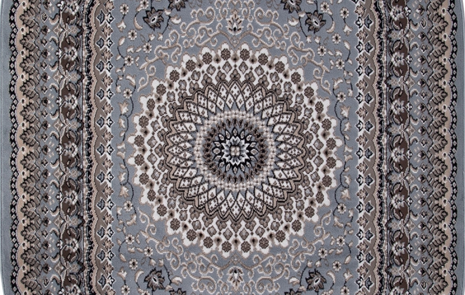 Ковер D504 - BLUE-BROWN 2 - Овал - коллекция SIERRA