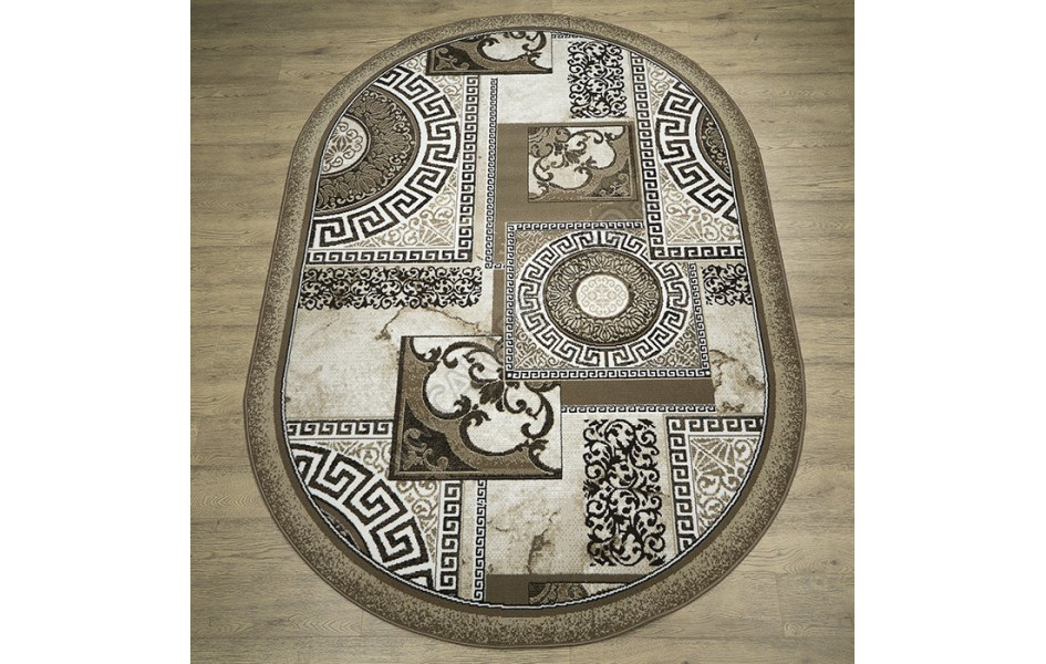 КОВРЫ ДИЗАЙН 15840 ЦВЕТ 10842 Лайла де Люкс овал