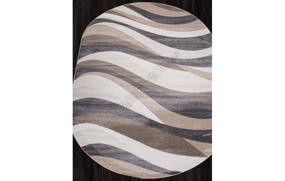 Ковер D980 - BEIGE - Овал - коллекция NATUREL