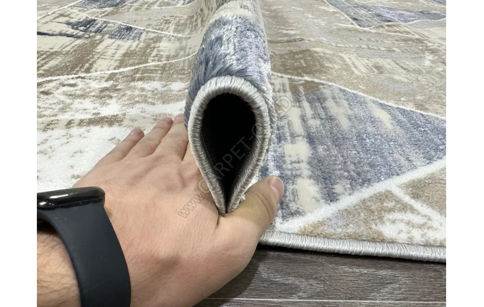 D067A_CREAM SHIRINK BLUE FDY Semnan