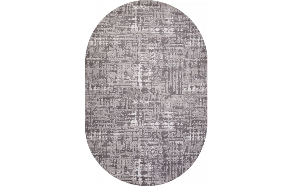 Ковер 8667 - GRAY - Овал - коллекция RICHI