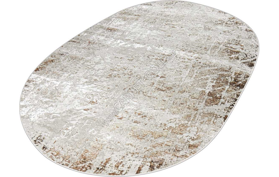 38551A OVAL BROWN FLS / CREAM Eliza