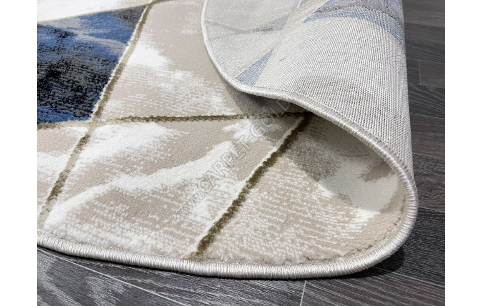 Турецкий ковер 40657B_MAVI / K.GRI ОВАЛ