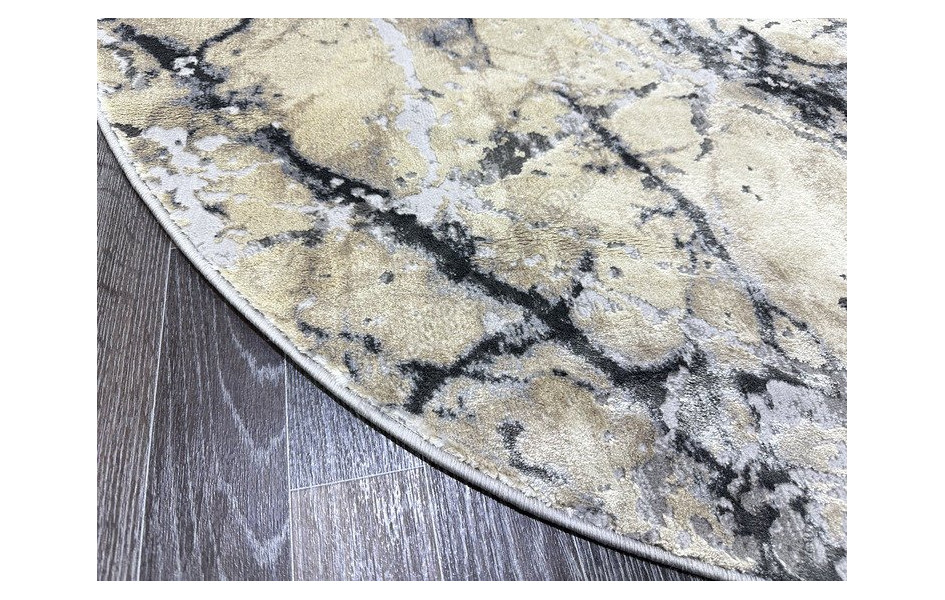 Ковер турецкий Lisa AA608A_IVORY ANTRASIT овал