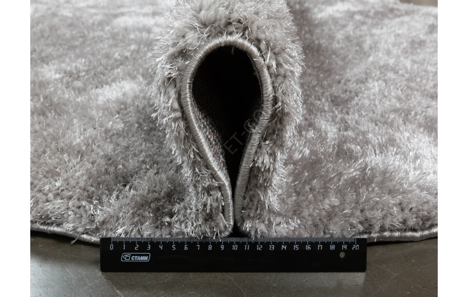 Турецкий ковер Паффи Шагги 4 P001A круглый