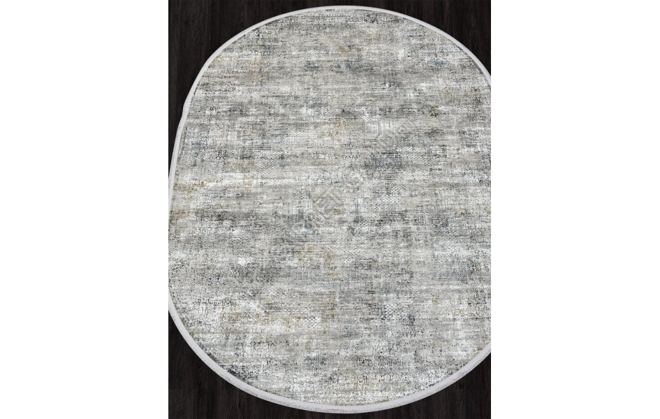 Ковер C270AJ - GREY / BLUE - Овал - коллекция LORENZO