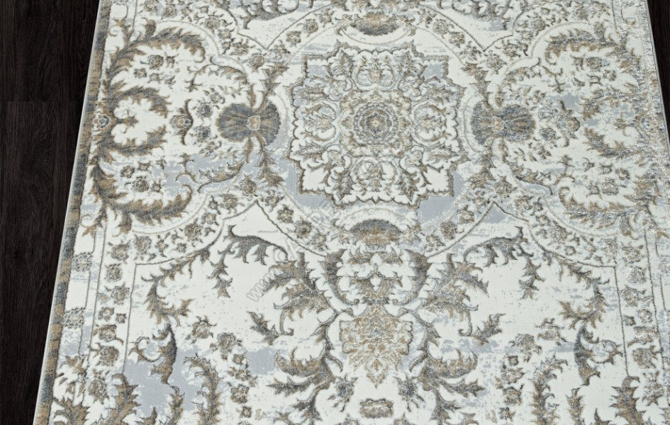 Ковер 00765A - GREY FDY / CREAM HB - Прямоугольник - коллекция SAHARA
