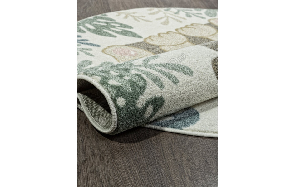 Ковер F261 - GREEN - Круг - коллекция SOFIT